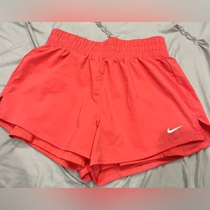 Nike Coral Red Athletic Shorts